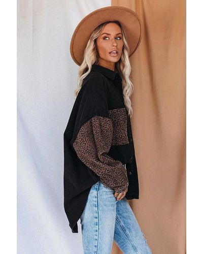 Azura Exchange Contrast Leopard Denim 