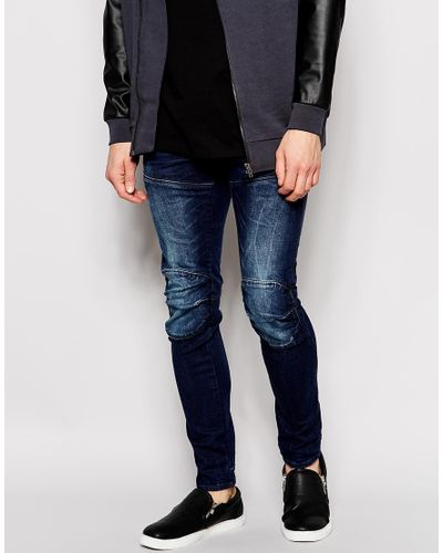 G-Star RAW Jeans Elwood 5620 3d Super Slim Stretch Dark Aged in Blue for  Men - Lyst