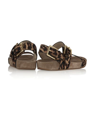 michael kors animal print sandals