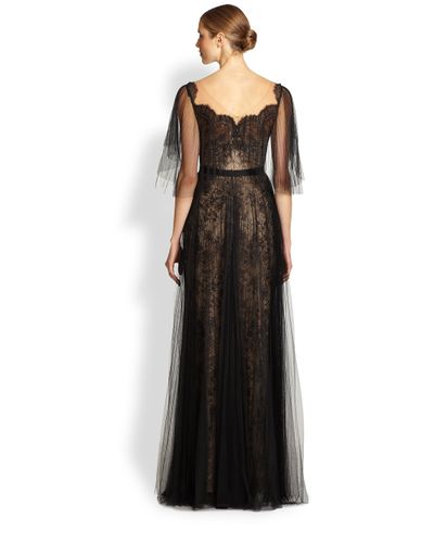 marchesa notte black gown