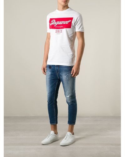 dsquared cropped jeans