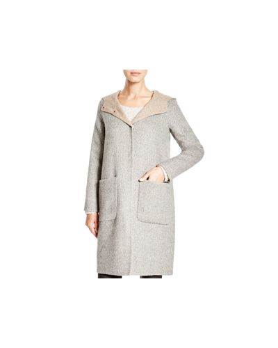 eileen fisher double face wool coat