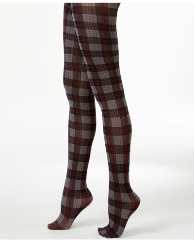 hue plaid tights