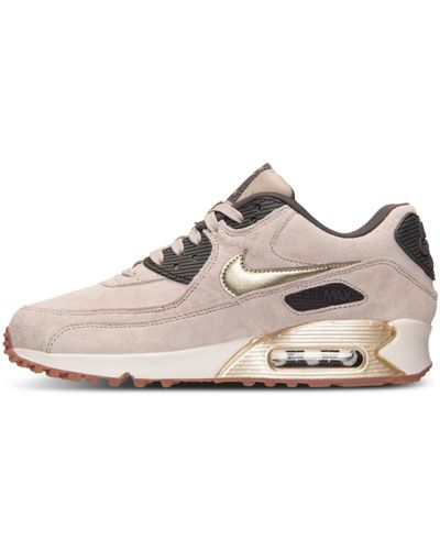 Nike Women's Air Max 90 Premium Suede Running Sneakers From Finish Line in  Metallic | Lyst