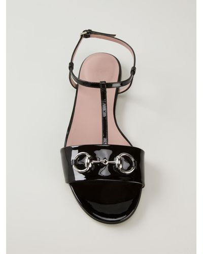 gucci horsebit sandals flat