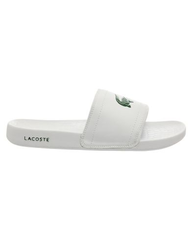 Lacoste Frasier Slide in White for Men - Lyst