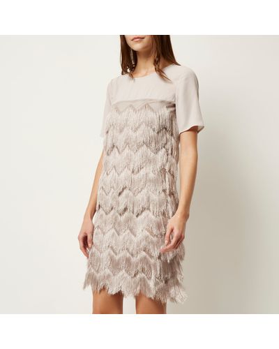 river island fringe dress