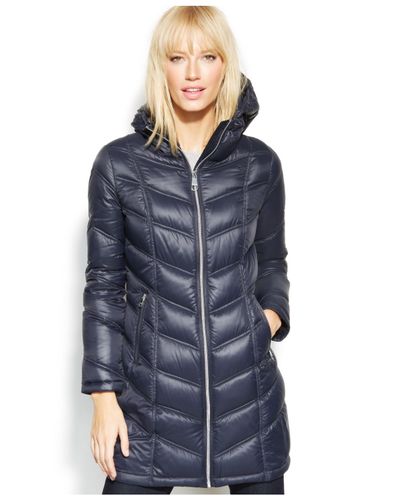 calvin klein puffer jacket blue