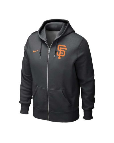 Nike San Francisco Giants Full Zip Classic Hoodie in Black | Lyst