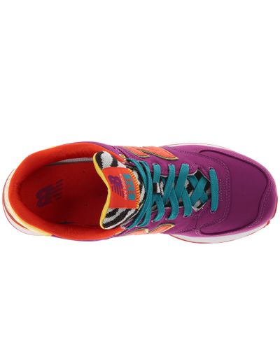 New Balance Wl574 Pop Safari in Purple 