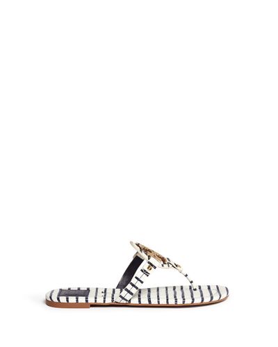 tory burch miller snake embossed