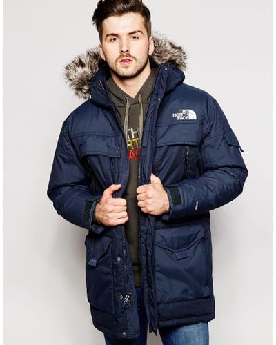 North face parka blue clearance