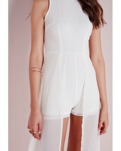 white maxi playsuit
