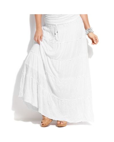 plus size white skirt uk