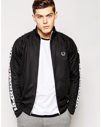 Fred Perry X Space Invaders Track Jacket in Black for Men - Lyst