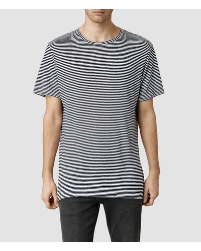 all saints striped t shirt