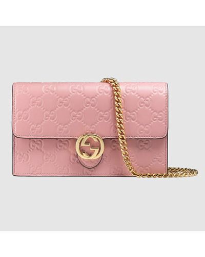 pink gucci wallet