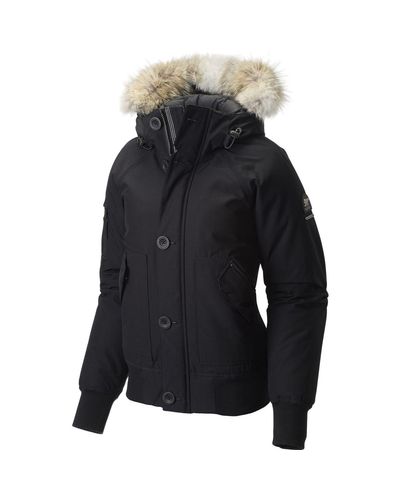 Sorel Synthetic Caribou Down Bomber Jacket in Black - Lyst