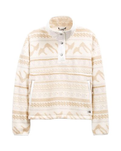 the north face cragmont 1 4 zip fleece in white