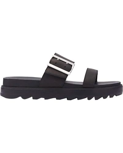 sorel roaming leather slide