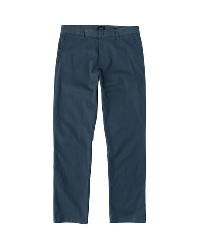 RVCA Cotton Weekend Stretch Pant in Midnight (Blue) for Men - Lyst