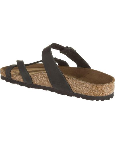 Birkenstock Mayari Leather Sandal in Black - Lyst