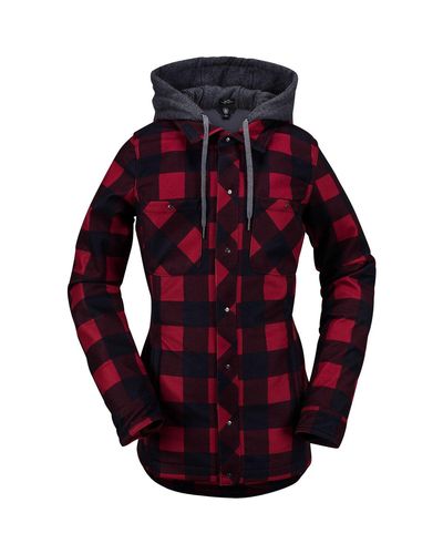 volcom circle flannel jacket