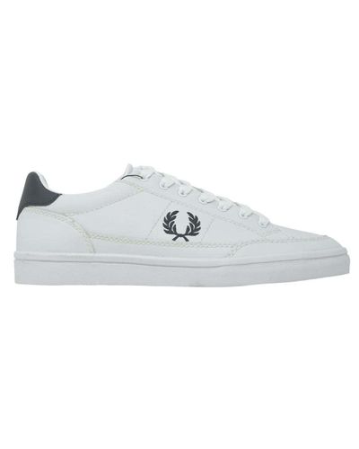 fred perry deuce leather trainers