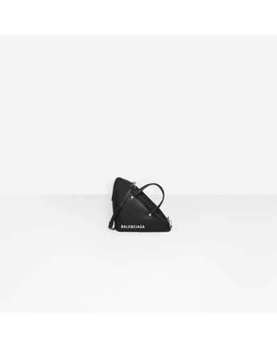 Balenciaga Leather Triangle Duffle Xs in Black - Lyst