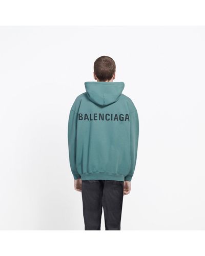 balenciaga hoodie green logo