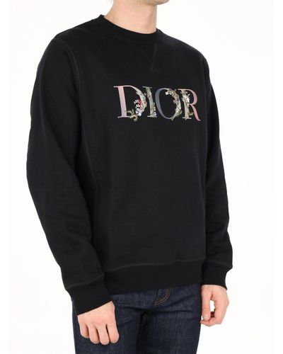 Dior Dior Flowers Sweatshirt Black for Men | Lyst