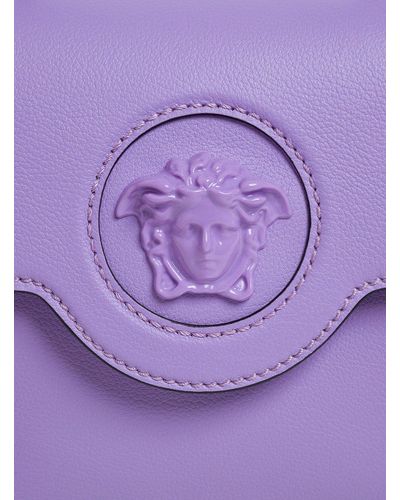 La medusa glitter handbag Versace Purple in Glitter - 19642164