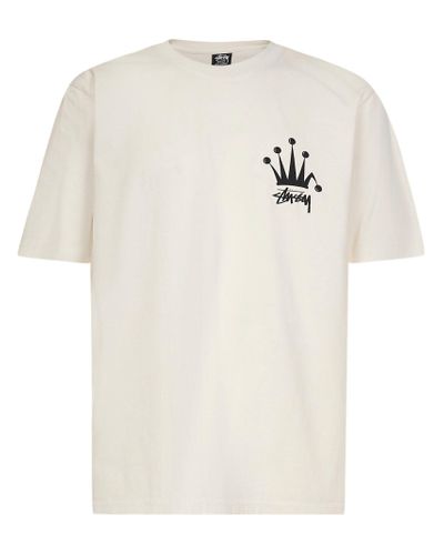 Stussy Cotton T-shirts And Polos Beige 
