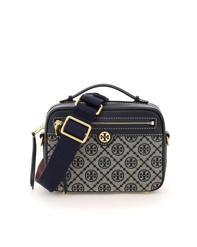 t monogram jacquard camera bag