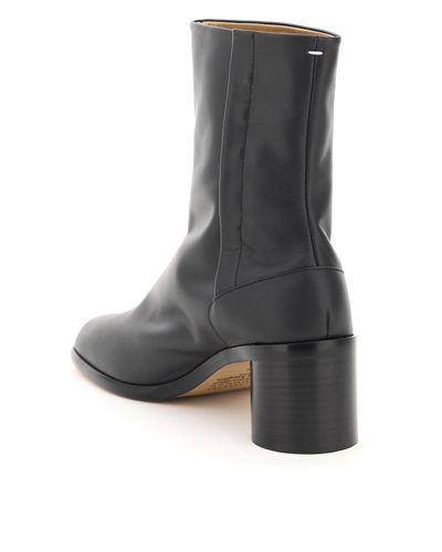 Maison Margiela Leather Tabi Ankle Boots 60 for Men | Lyst