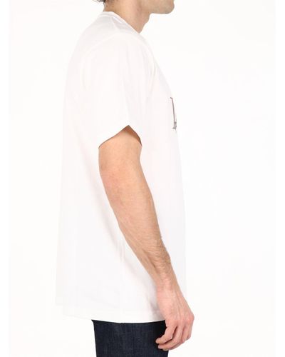 Dior Cotton T-shirt Dior Flowers White 