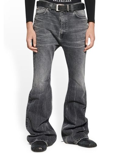 Balenciaga Black Flared Jeans for Men | Lyst
