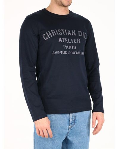 Dior T-shirt "christian Dior Atelier" in Blue for Men | Lyst