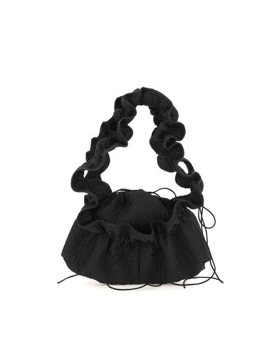 Cecilie Bahnsen Silk Fryd Bag in Black | Lyst