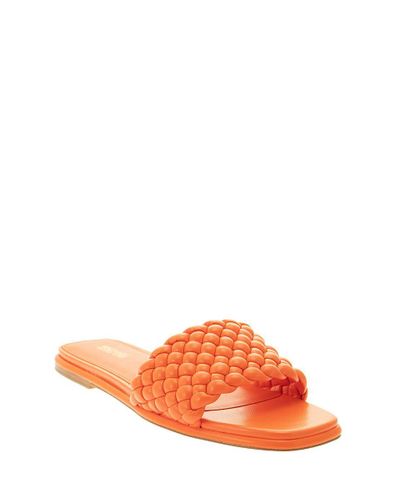 Michael Kors Canvas Amelia - Braided Slide Sandal - Lyst