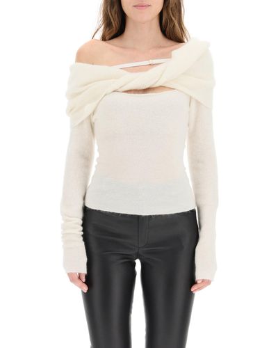 La Maille ascua white sweater