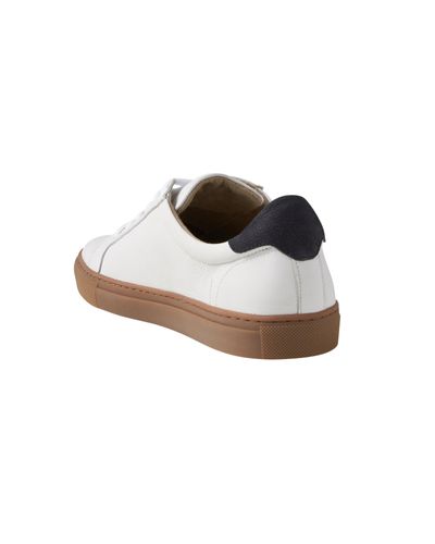 nicklas leather sneaker white