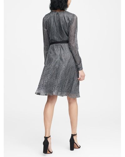 banana republic metallic dress