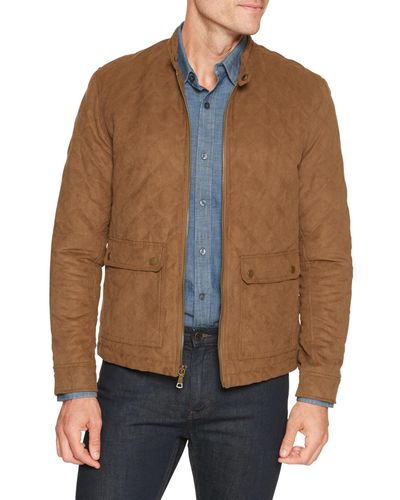 quilted suede jacket