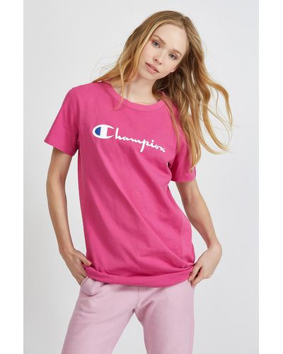 hot pink champion shirt