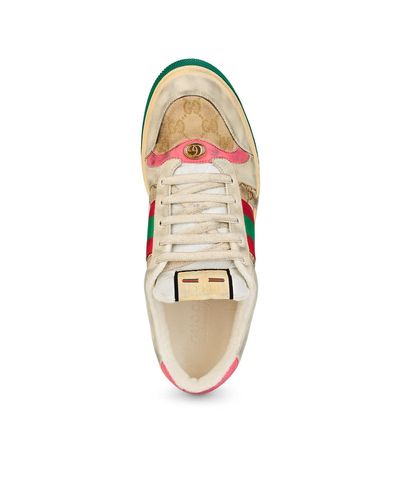 gucci white canvas shoes