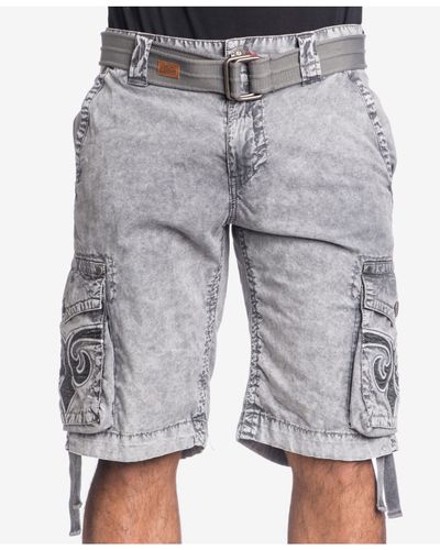 Silver Stone Cargo Shorts