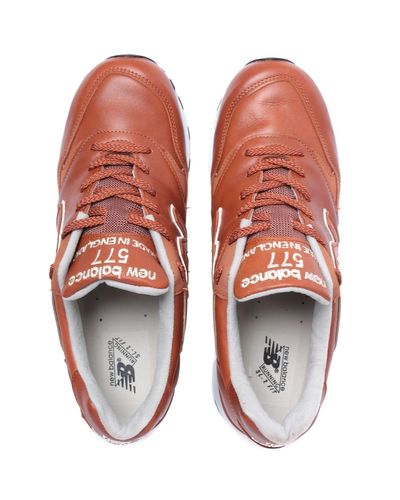 England M577 Tan Leather Trainers 