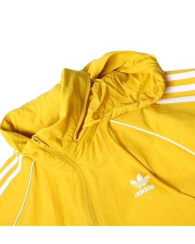 adidas originals yellow windbreaker