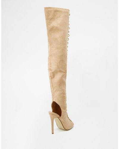 missguided lace up boots